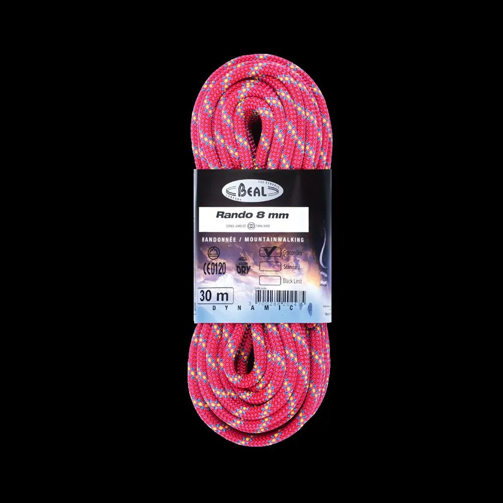 Beal Rando 8mm GoldenDry 30m 2 Beal Rando 8mm GoldenDry 30m - immagine 2