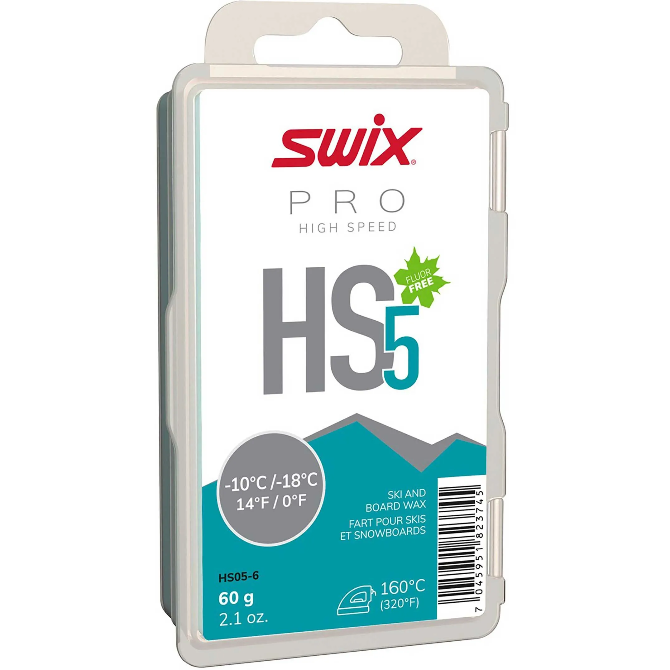 Swix HS5 Turquoise, -10°C/-18°C, 60g 1 Swix HS5 Turquoise, -10°C/-18°C, 60g
