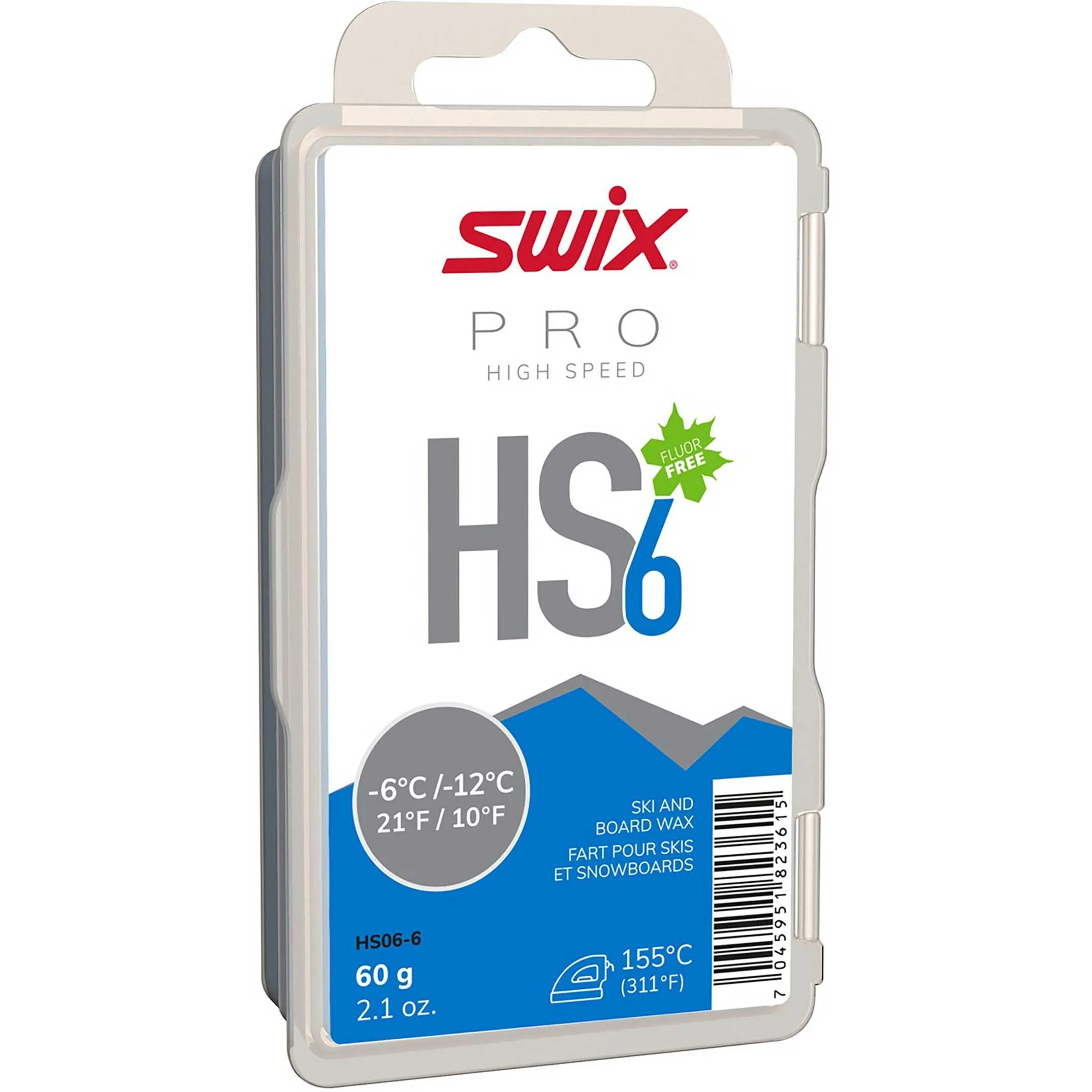 Swix HS6 Blue, -6°C/-12°C, 60g 1 Swix HS6 Blue, -6°C/-12°C, 60g