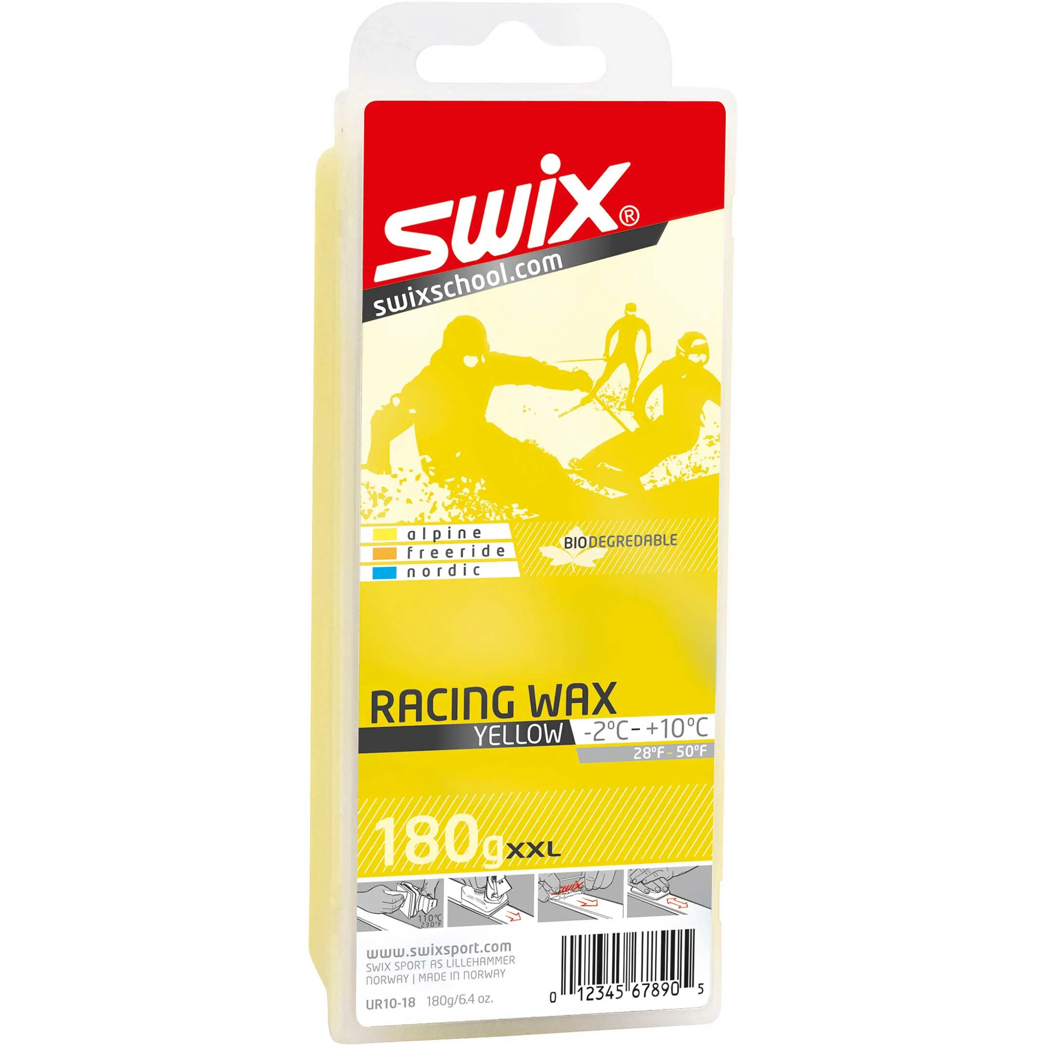 Swix UR10-18 Yellow Bio Racing Wax 180g 1 Swix UR10-18 Yellow Bio Racing Wax 180g